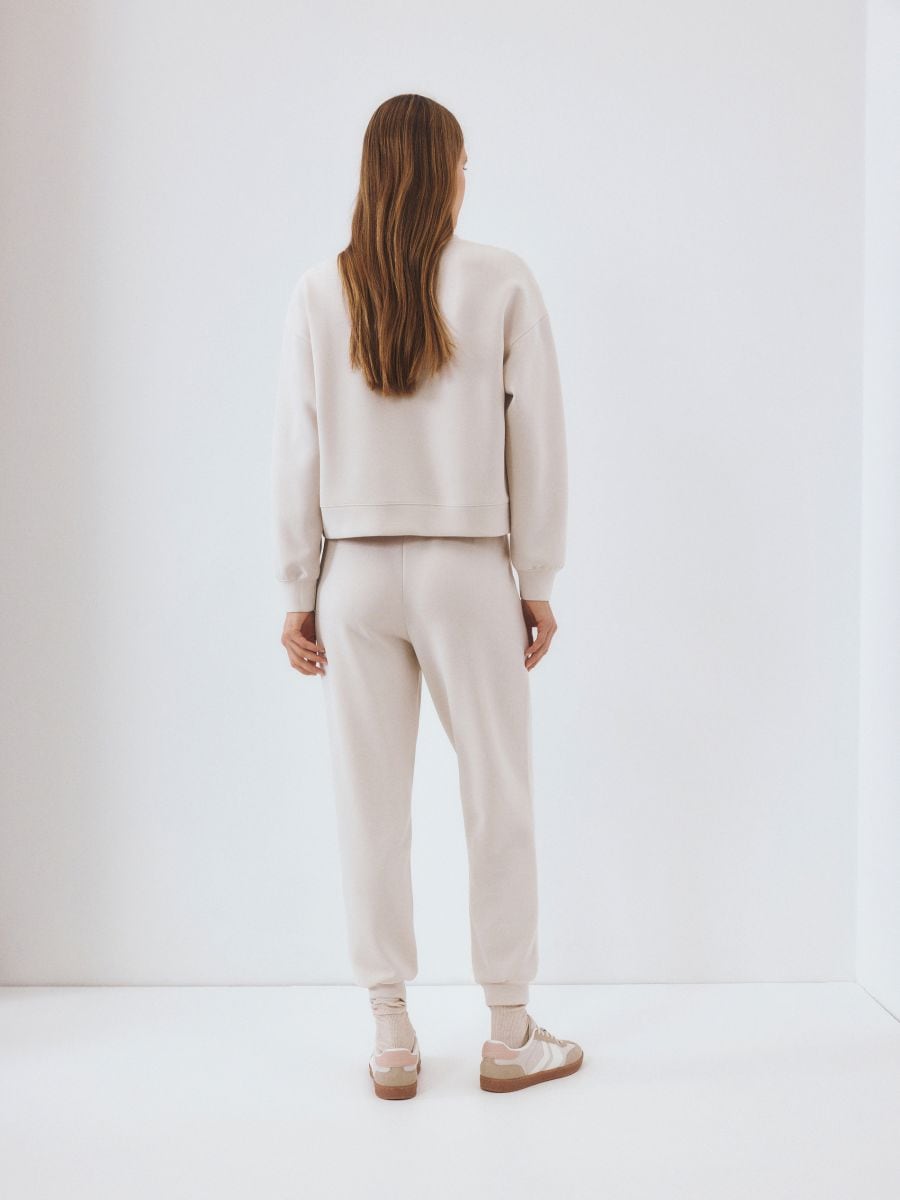 LADIES` TROUSERS - beige - RESERVED - 3