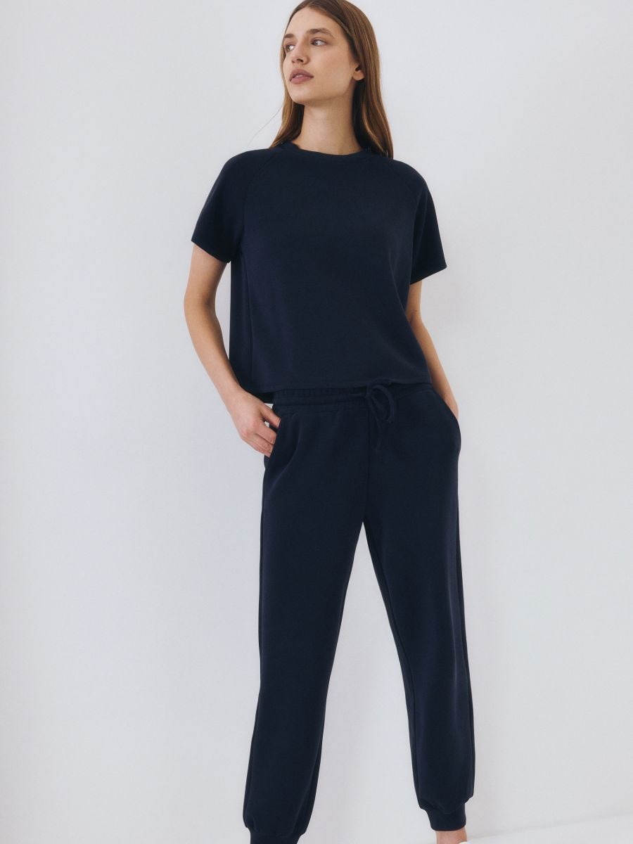 LADIES` TROUSERS - navy - RESERVED - 6