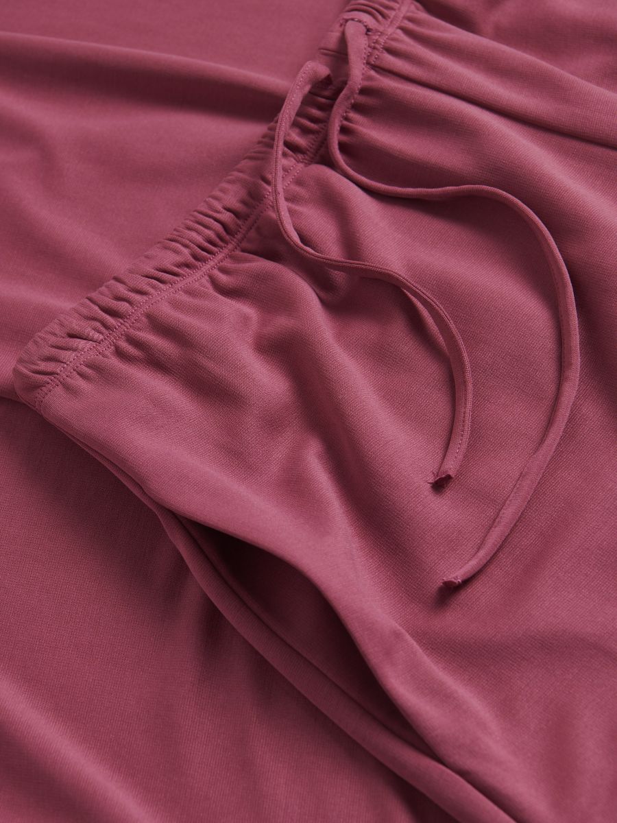 Široke pantalone s modalom - lila - RESERVED - 2