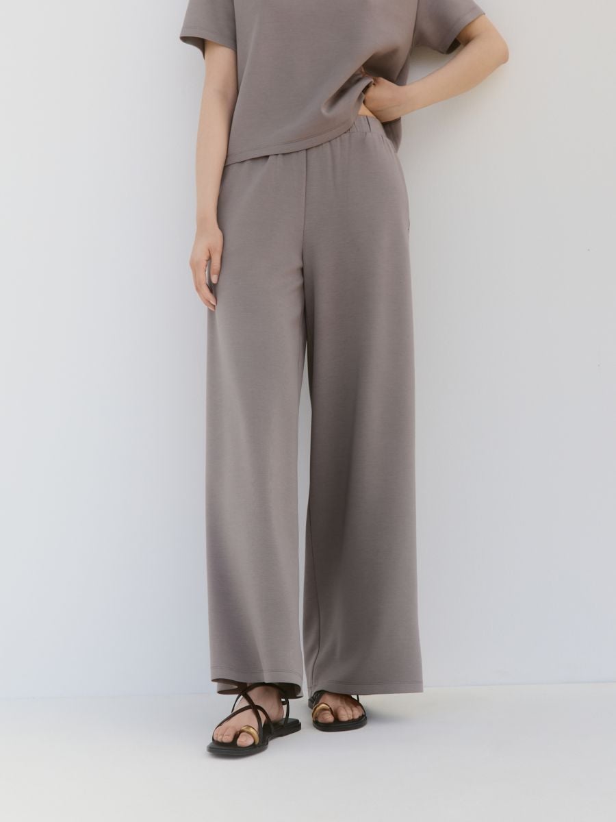 Modal sweatpants - beige - RESERVED - 3