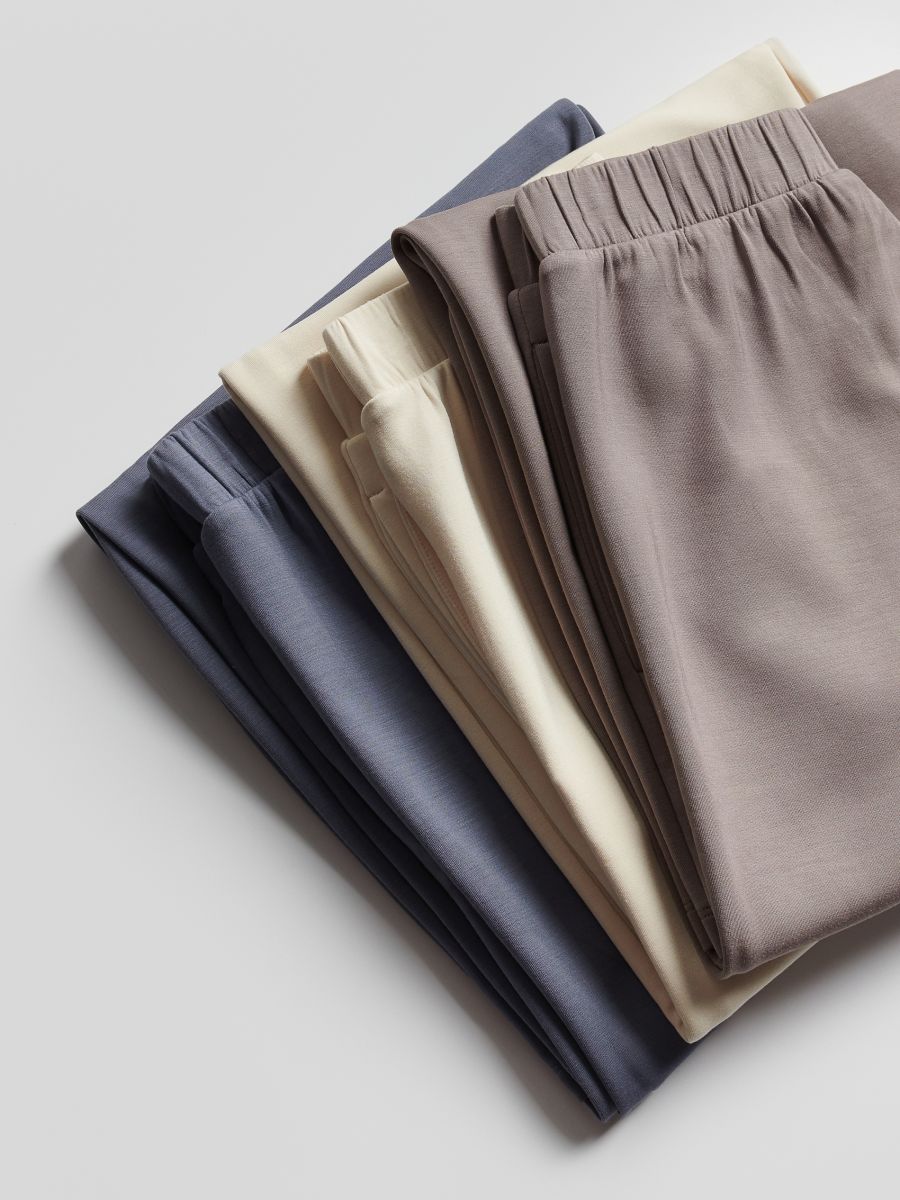 Modal sweatpants - beige - RESERVED - 6