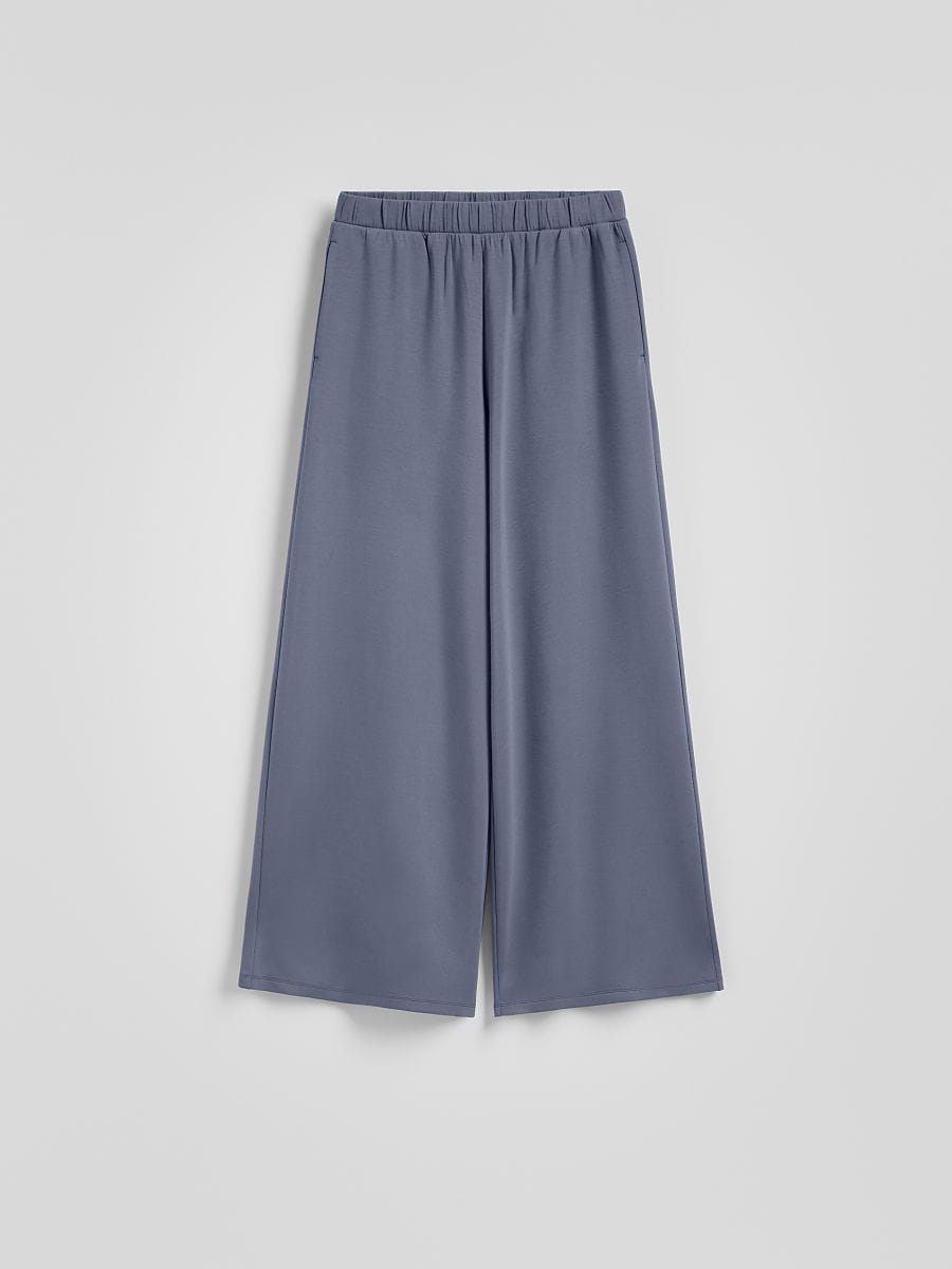 LADIES` TROUSERS - žydra - RESERVED