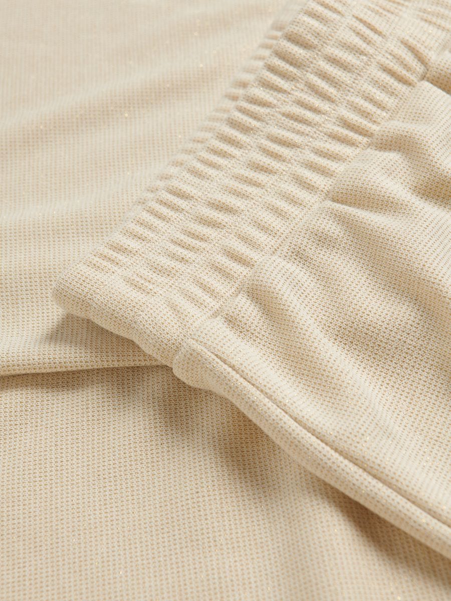 Loose trousers with viscose - nude - RESERVED - 6