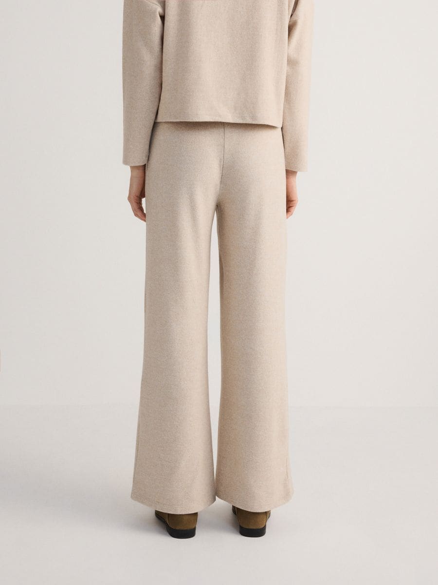 LADIES` TROUSERS - beige - RESERVED - 4