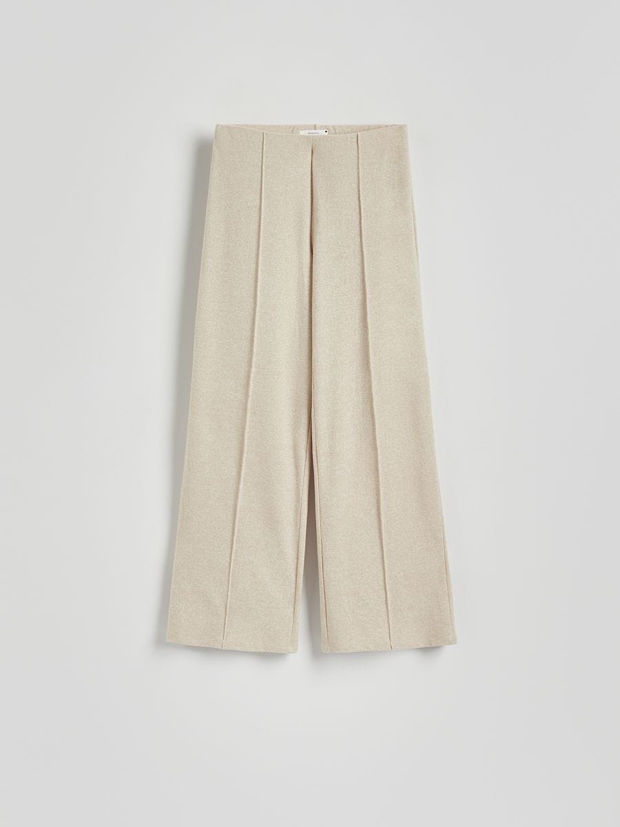 LADIES` TROUSERS - beige - RESERVED - 5