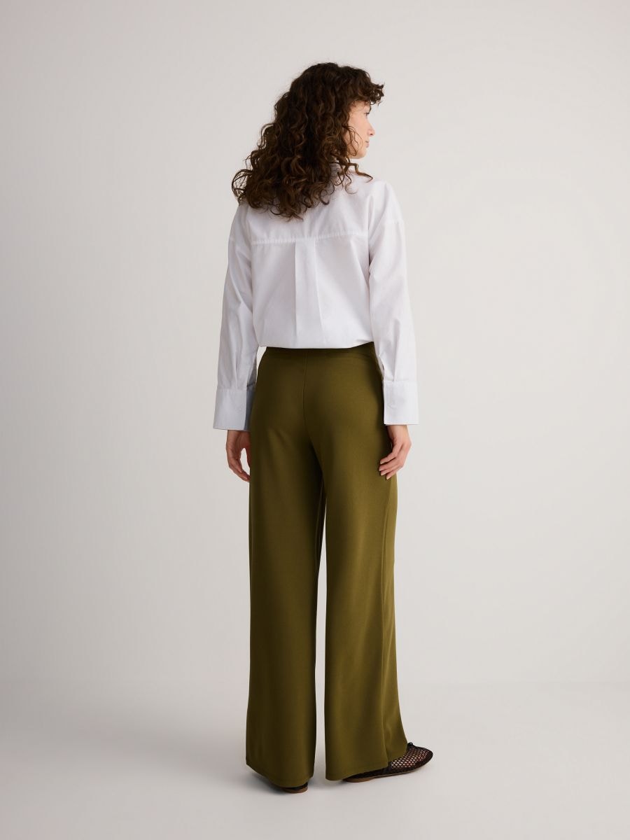 Pantalon large - vert olive clair - RESERVED - 5