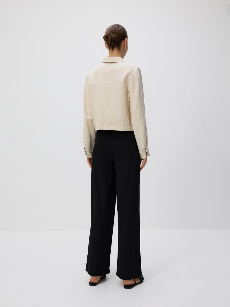 Pantalon large - Noir - RESERVED - 4