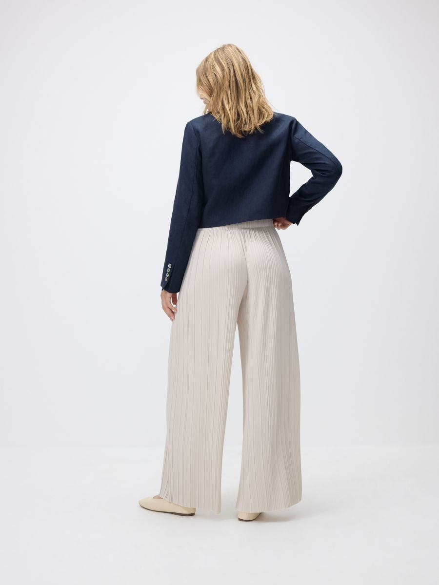 Pleated trousers - beige - RESERVED - 3