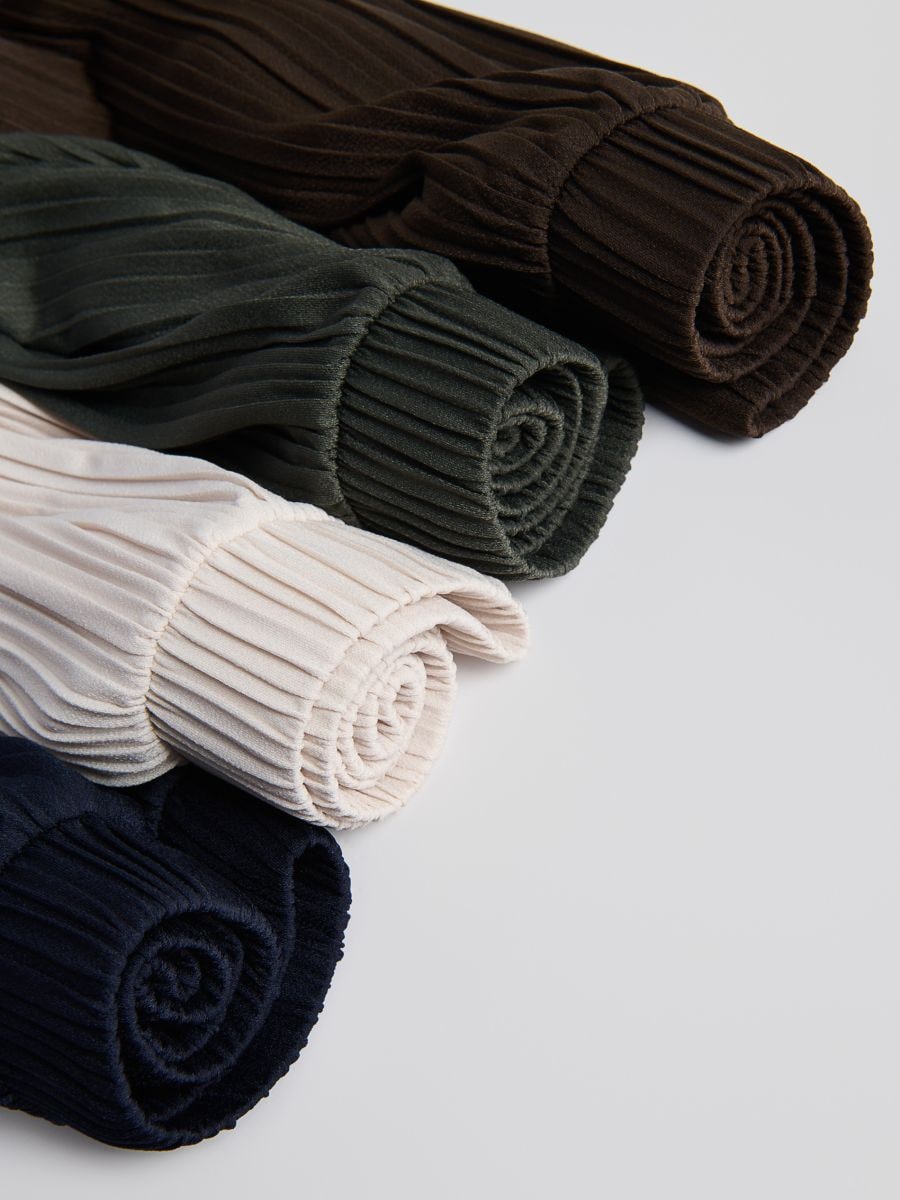 Pleated trousers - coffee - RESERVED - 6