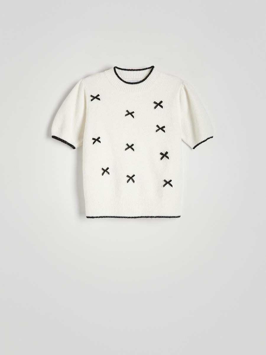 Sweater with bow ties - multicolor - RESERVED - 4