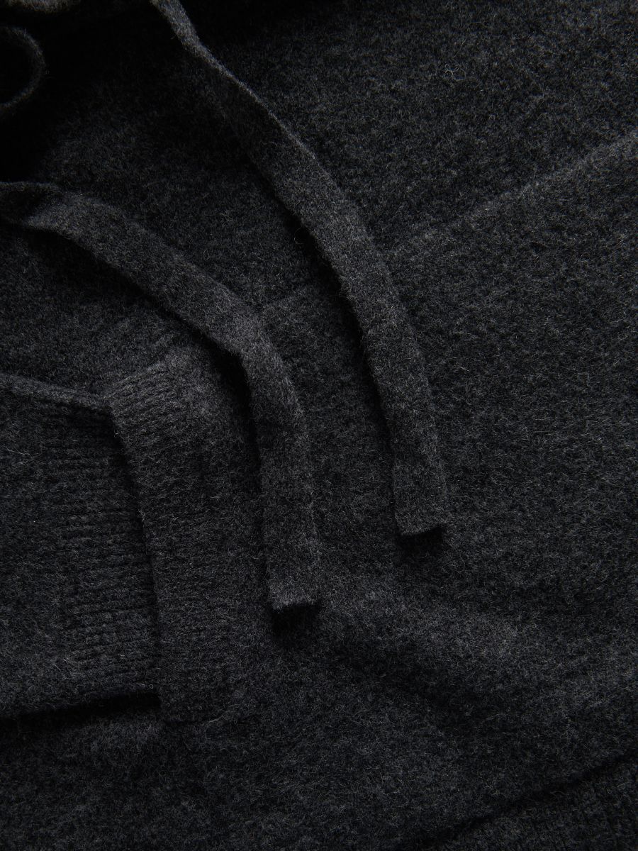 Pull à capuche - gris foncé - RESERVED - 6