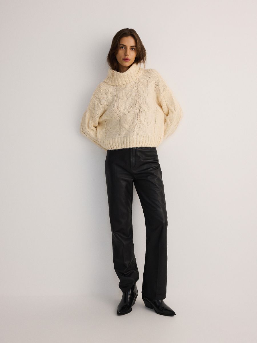 Turtleneck jumper - nude - RESERVED - 2