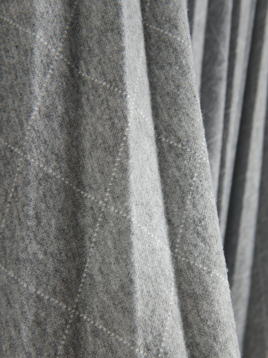 Pleated midi skirt - light grey - RESERVED - 7