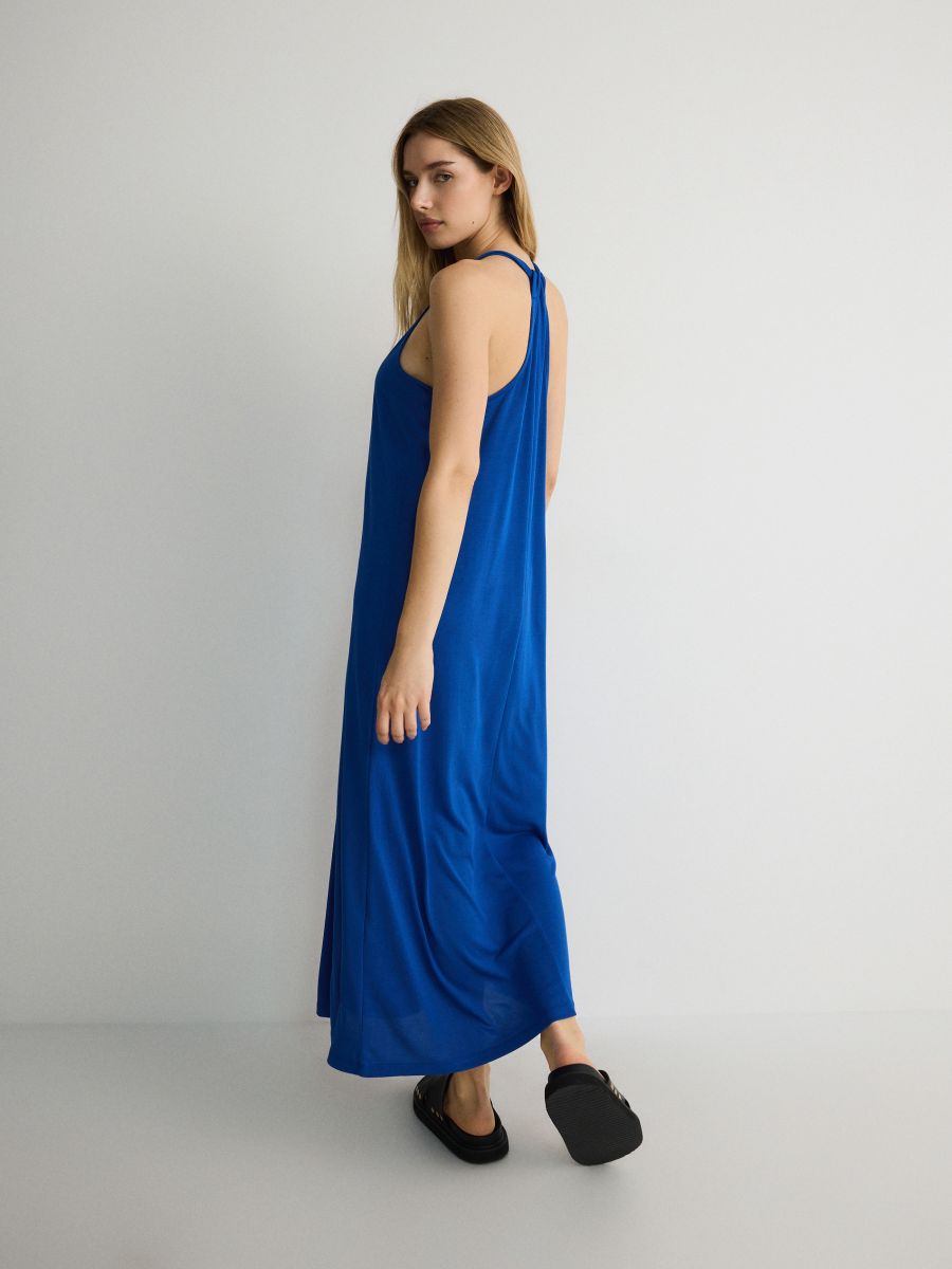 Plain maxi dress - blue - RESERVED - 4