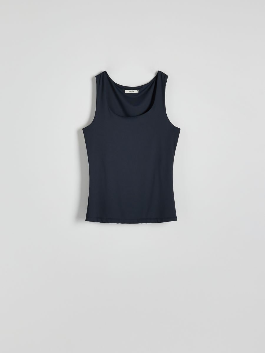 Cami top - steel blue - RESERVED - 4