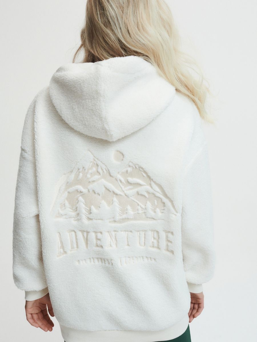 Teddy hoodie - nude - RESERVED - 6