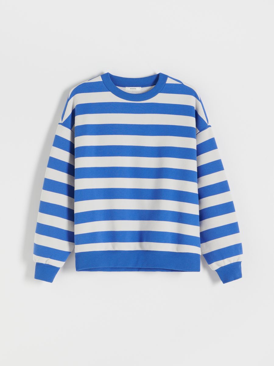 Stripe sweatshirt - hyacinth - RESERVED - 3