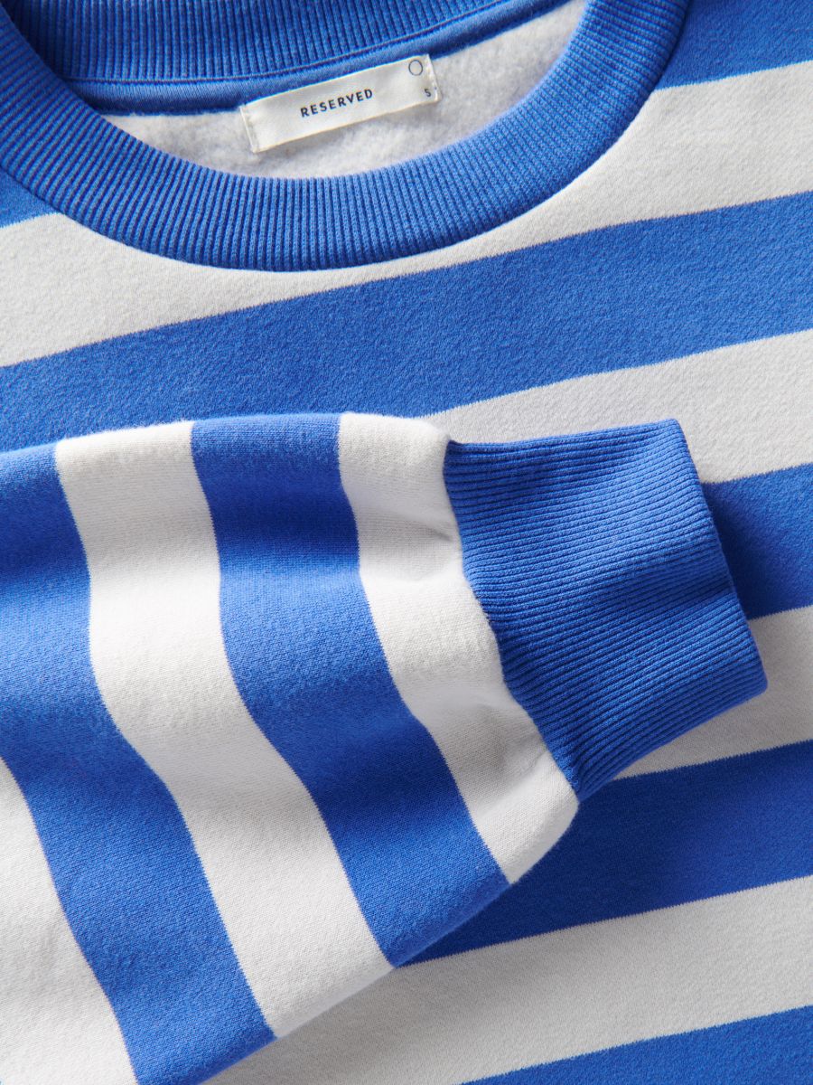 Stripe sweatshirt - hyacinth - RESERVED - 4