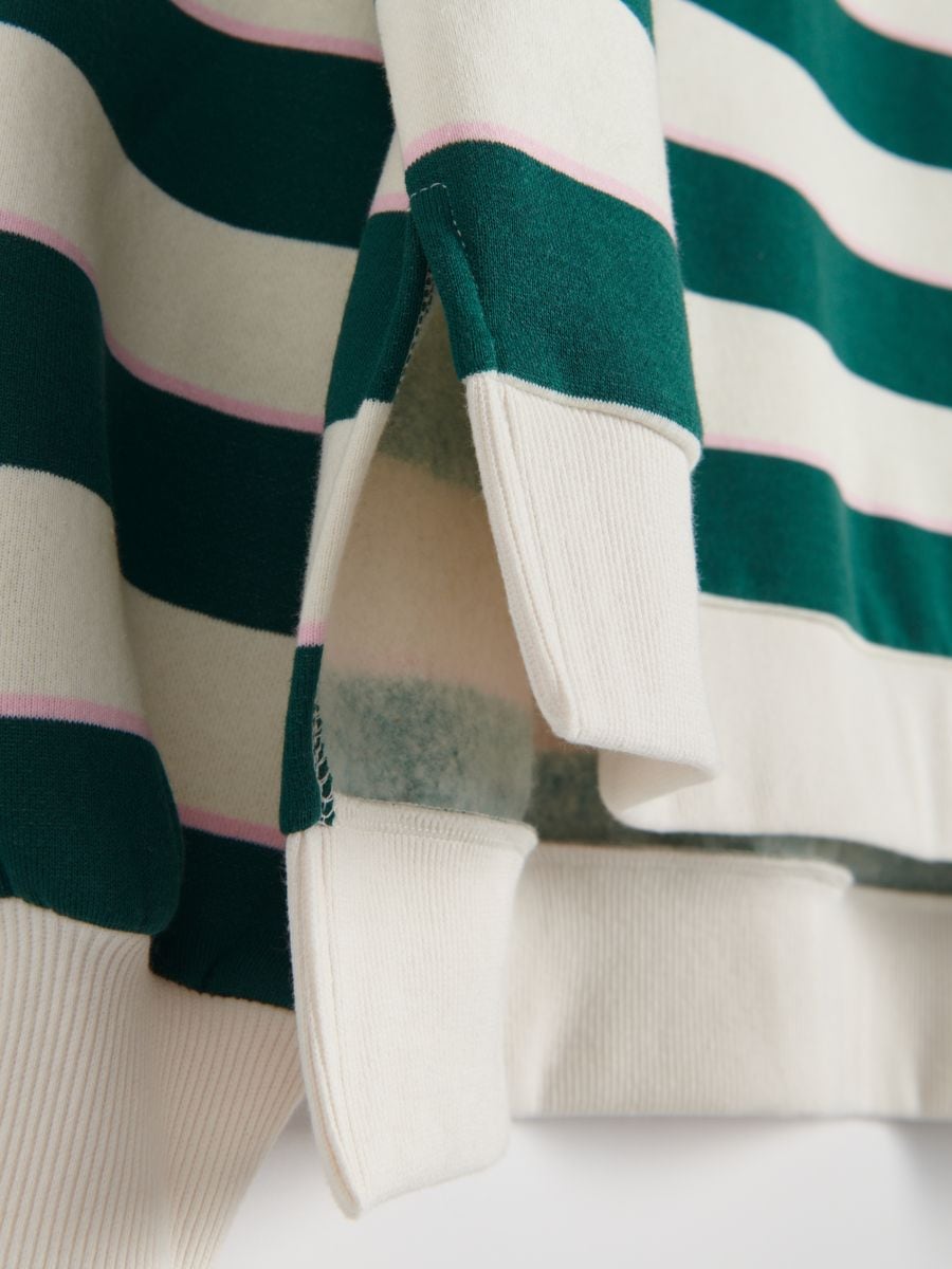 Stripe sweatshirt - teal green - RESERVED - 5