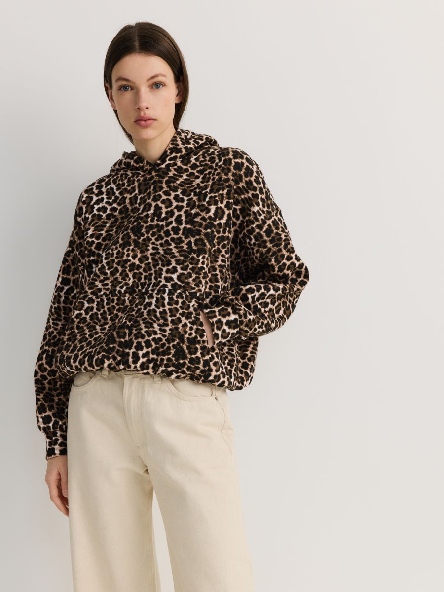 Animal pattern hoodie - multicolor - RESERVED - 3
