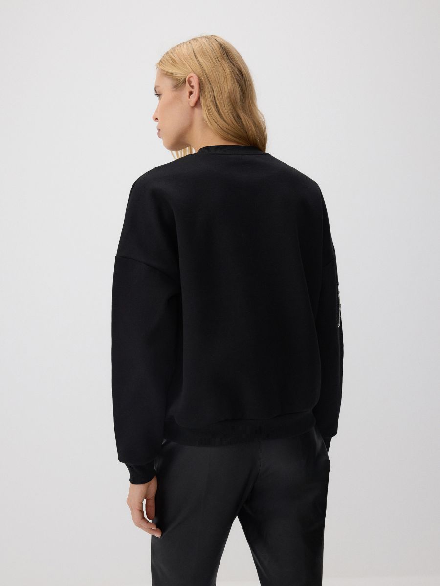 LADIES` JOGGING TOP - crno - RESERVED - 2