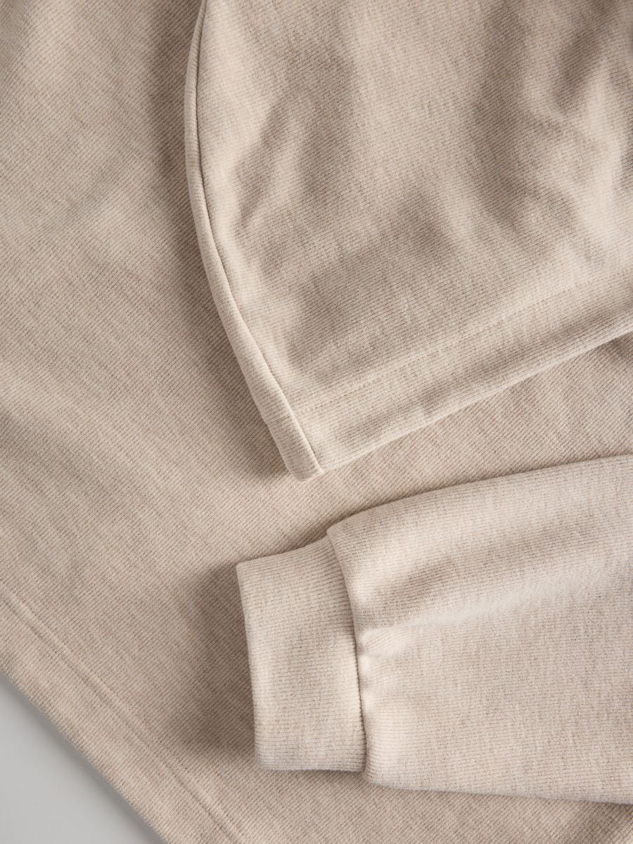 Oversized hoodie - beige - RESERVED - 6