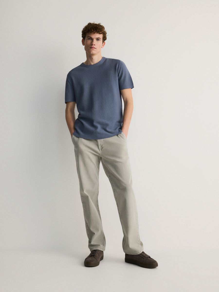 Chino hlače - light grey - RESERVED
