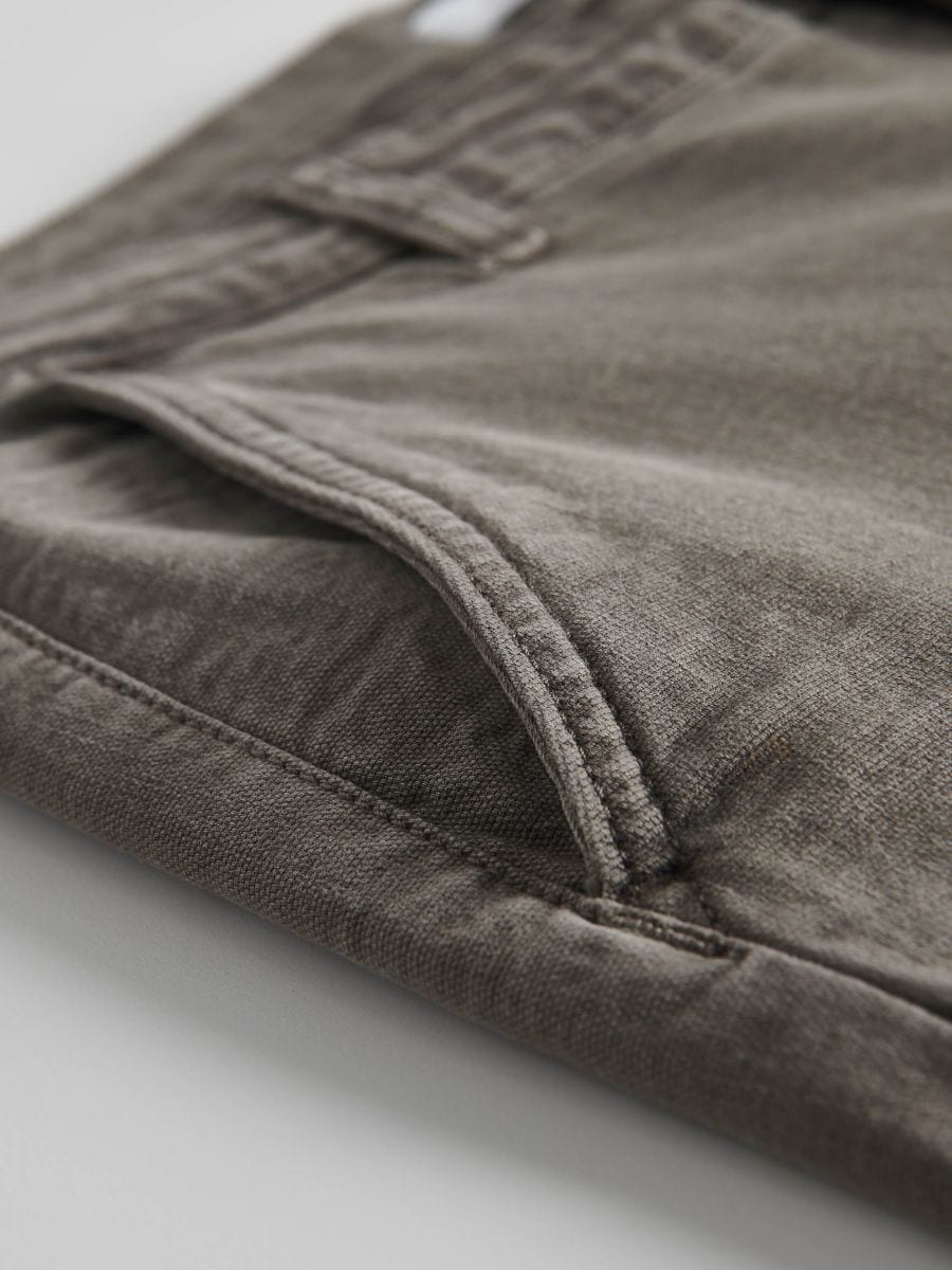 Regular fit chino pantalone - tamno siva - RESERVED - 5