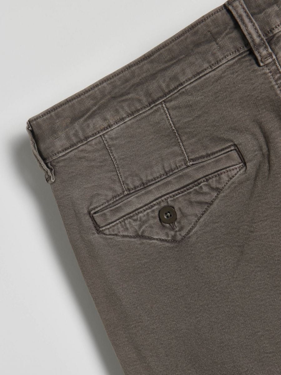 Regular fit chino pantalone - tamno siva - RESERVED - 6