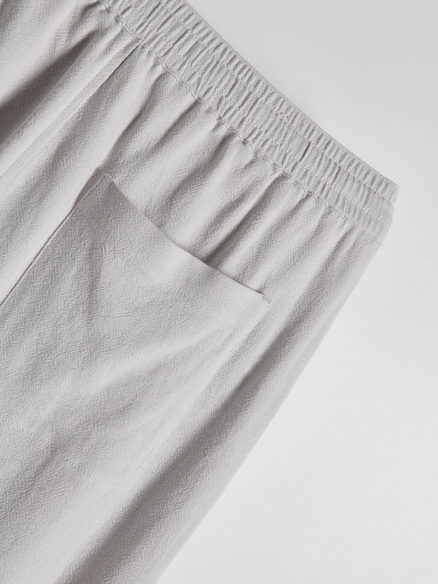 Linen rich joggers - light grey - RESERVED - 6