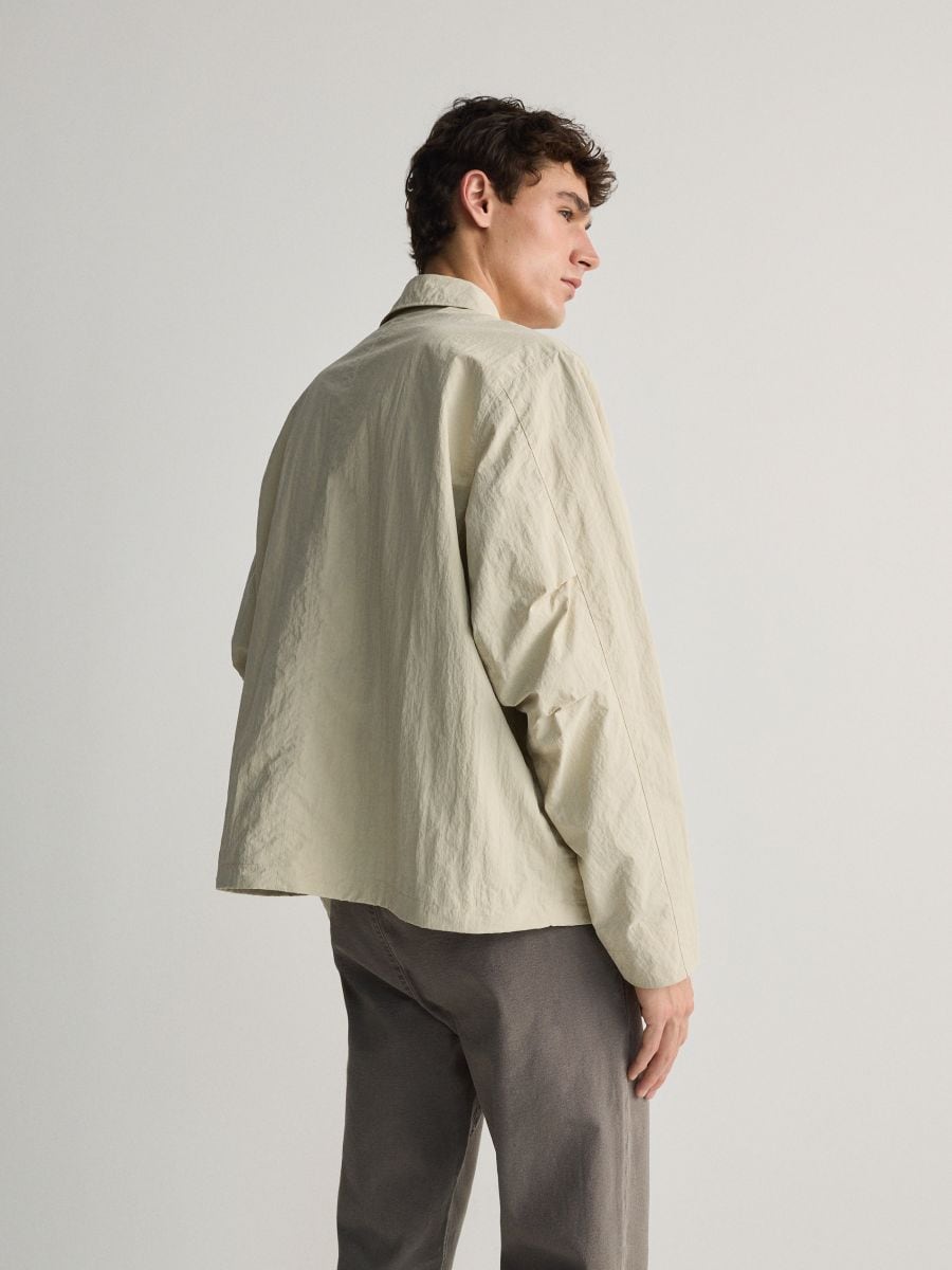 Jacket with collar - nude - RESERVED - 3