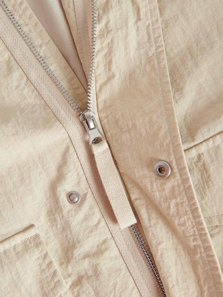 Jacket with collar - nude - RESERVED - 5