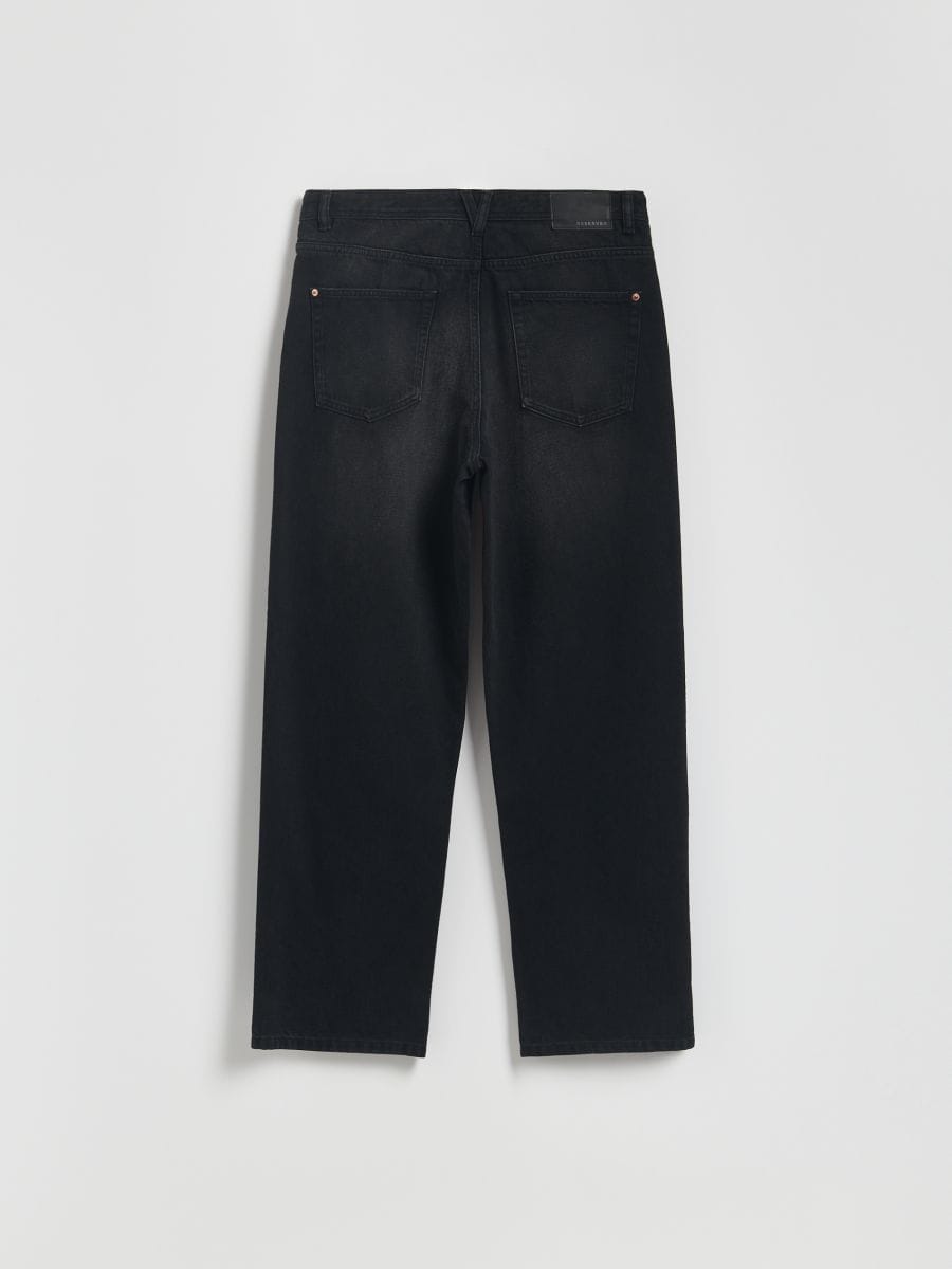 Vaqueros baggy de efecto lavado - negro - RESERVED - 8