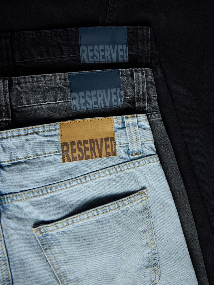 Loose jeans with wash effect - light grey - RESERVED - 6