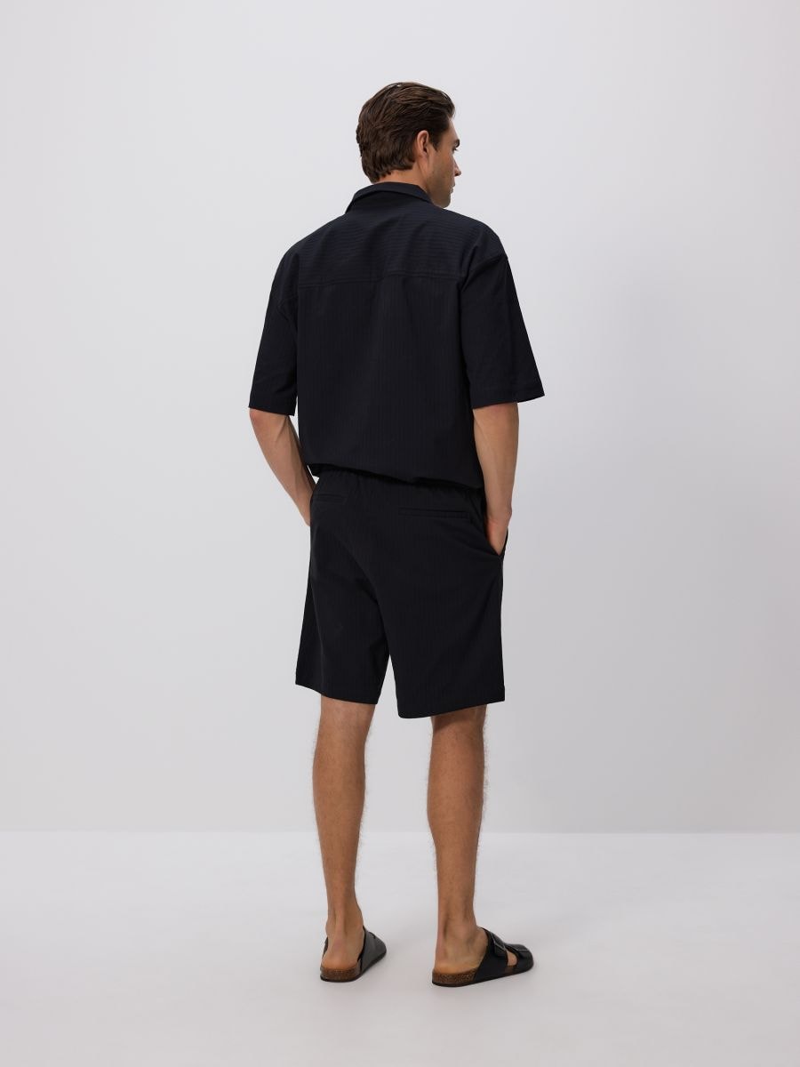 Loose structural shorts - black - RESERVED - 3