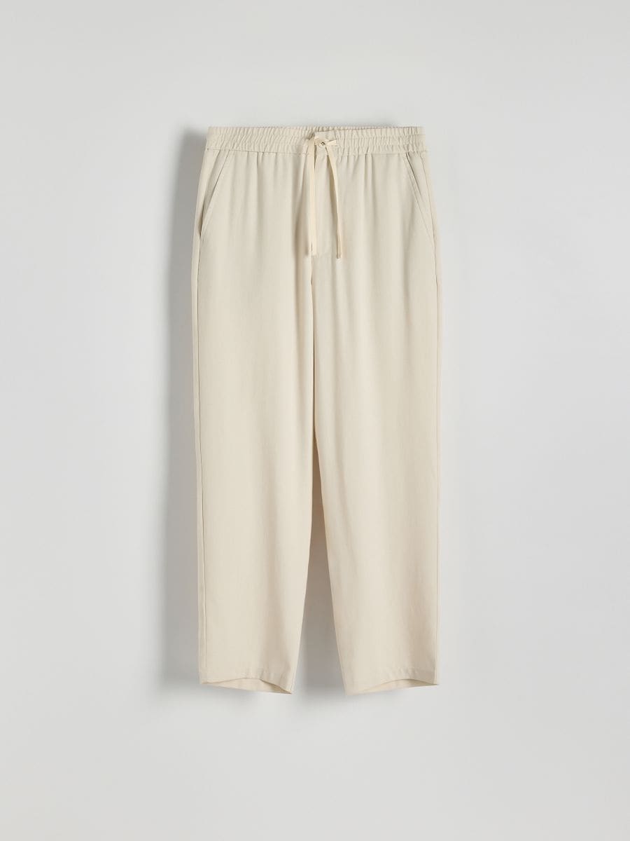 MEN`S TROUSERS - ΚΡΕΜ - RESERVED