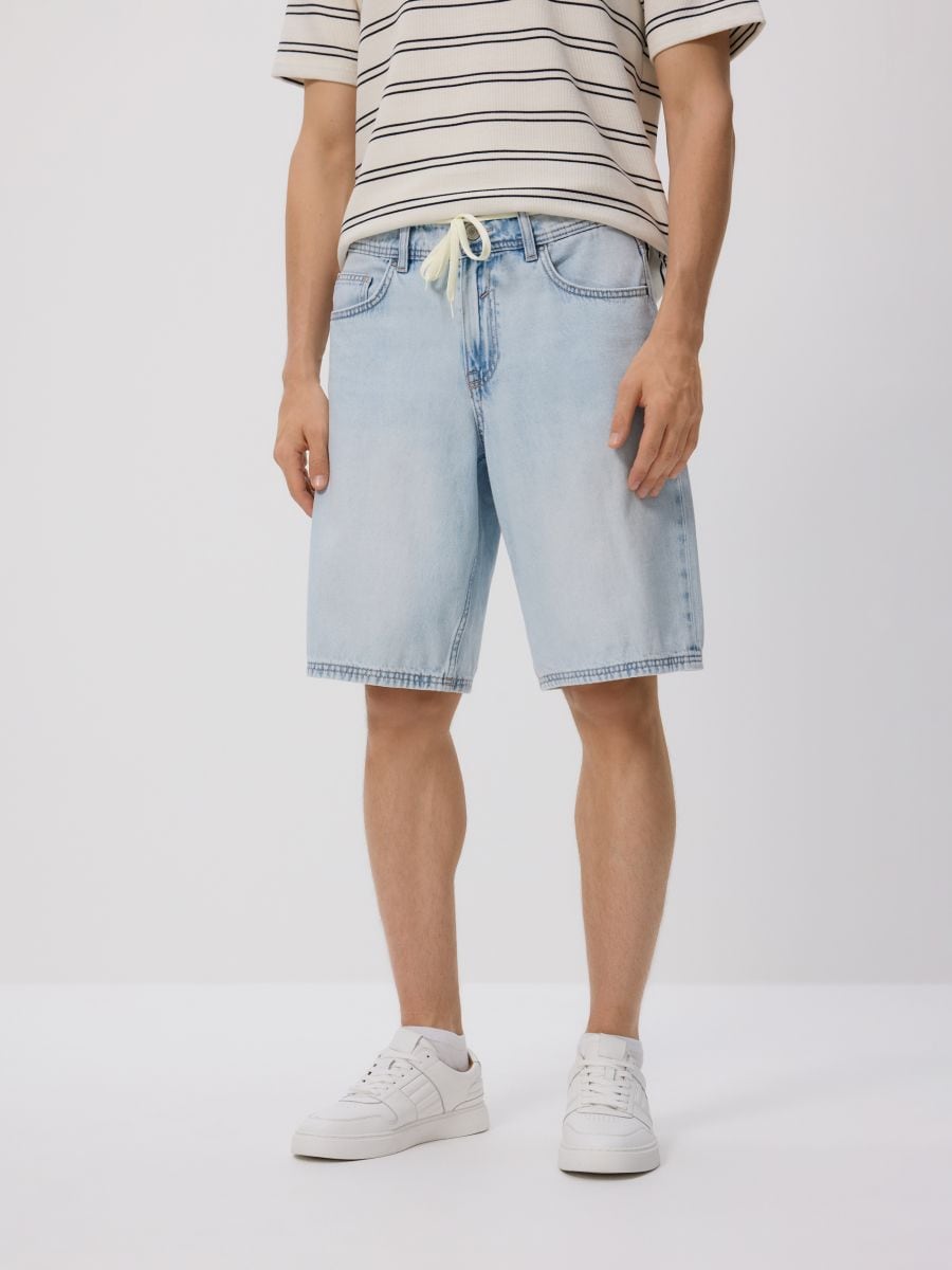Jeansowe szorty loose fit - niebieski - RESERVED