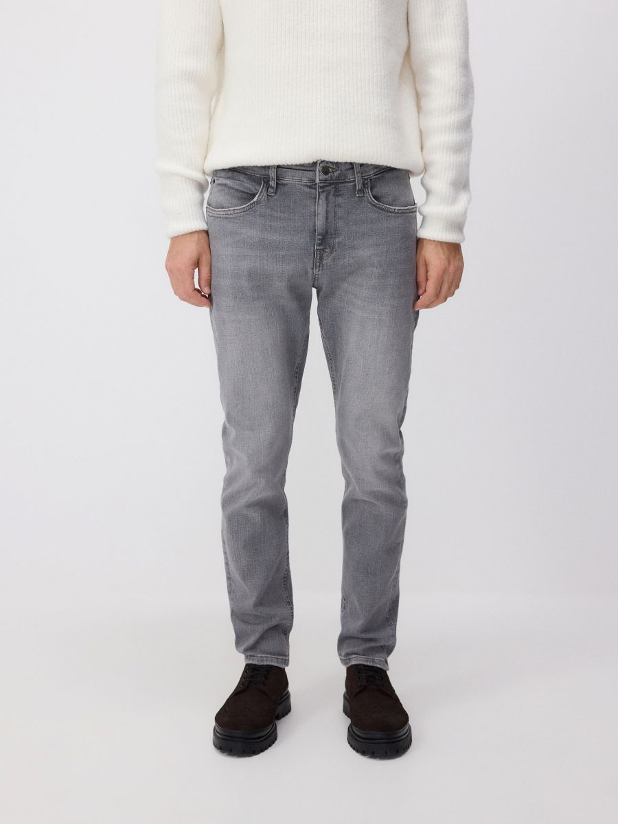 Slim fit jeans - grijs - RESERVED