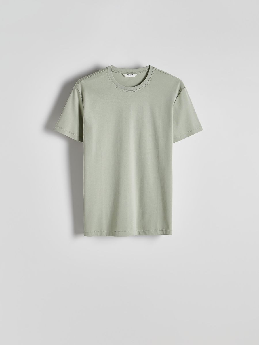 Regular fit T-shirt with true hemp and lyocell blend - pale green - RESERVED - 3
