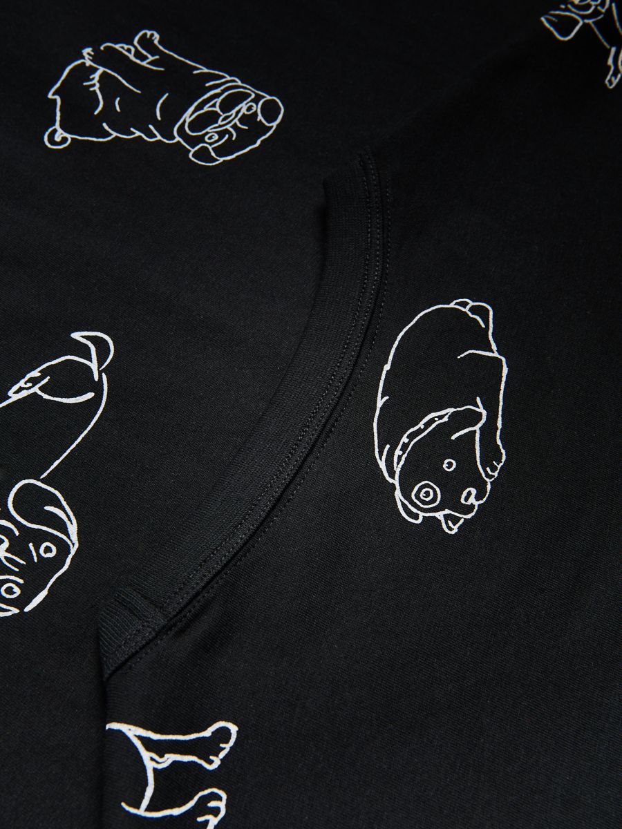 Regular fit printed T-shirt - black - RESERVED - 5