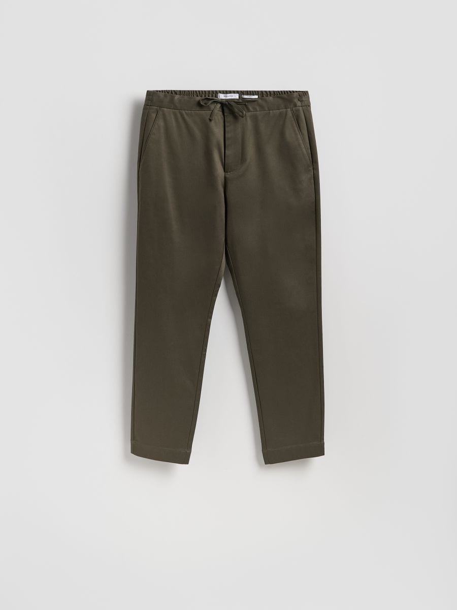 Pantalon carotte - Vert - RESERVED