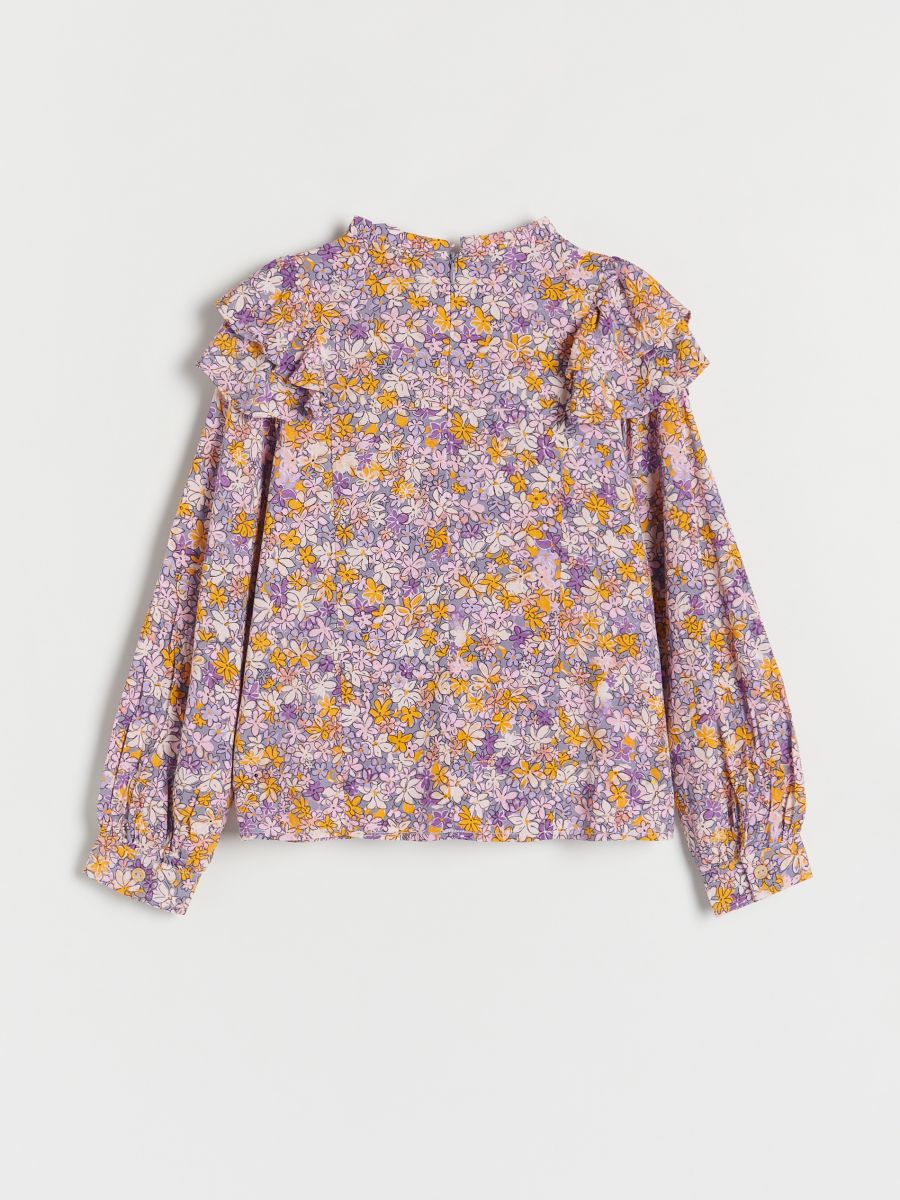 Blouse en viscose à motif - Multicolore - RESERVED - 2