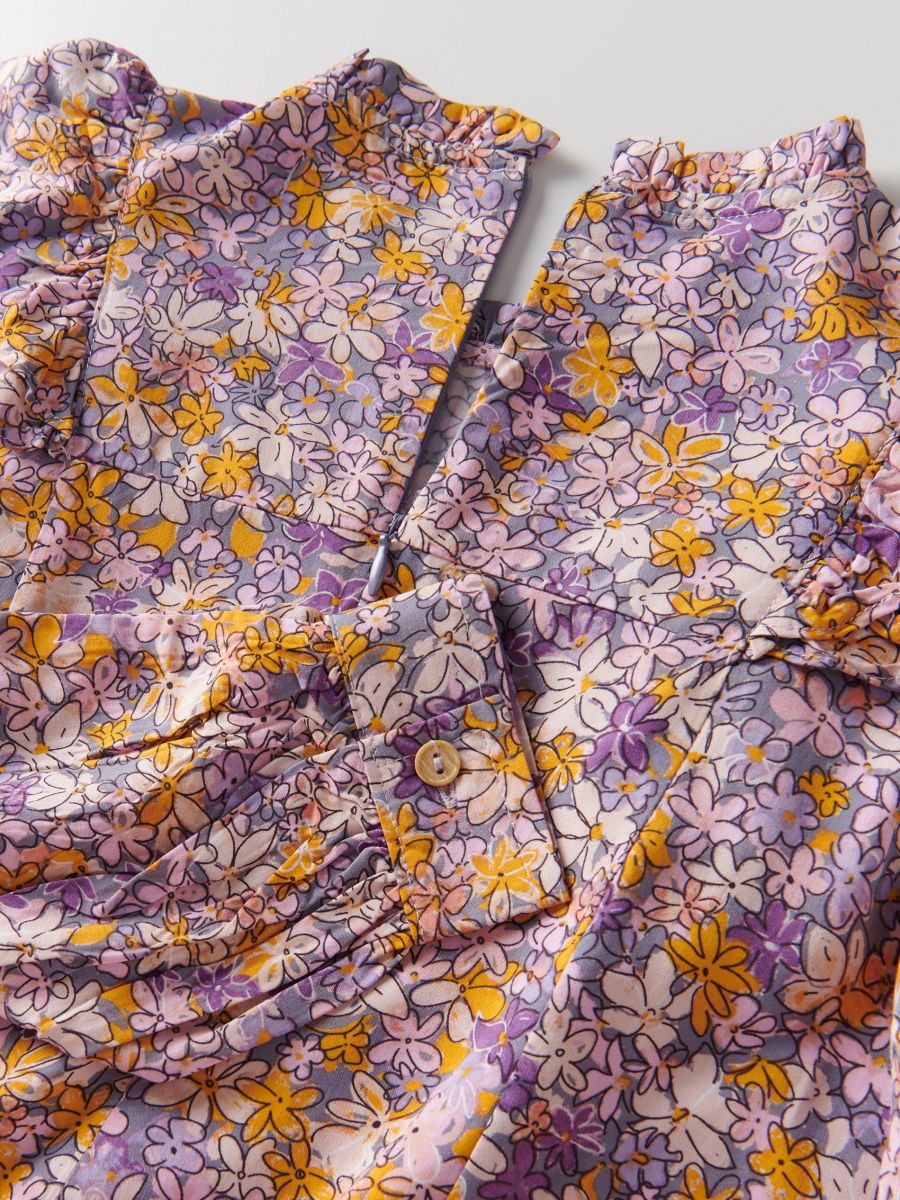 Blouse en viscose à motif - Multicolore - RESERVED - 3