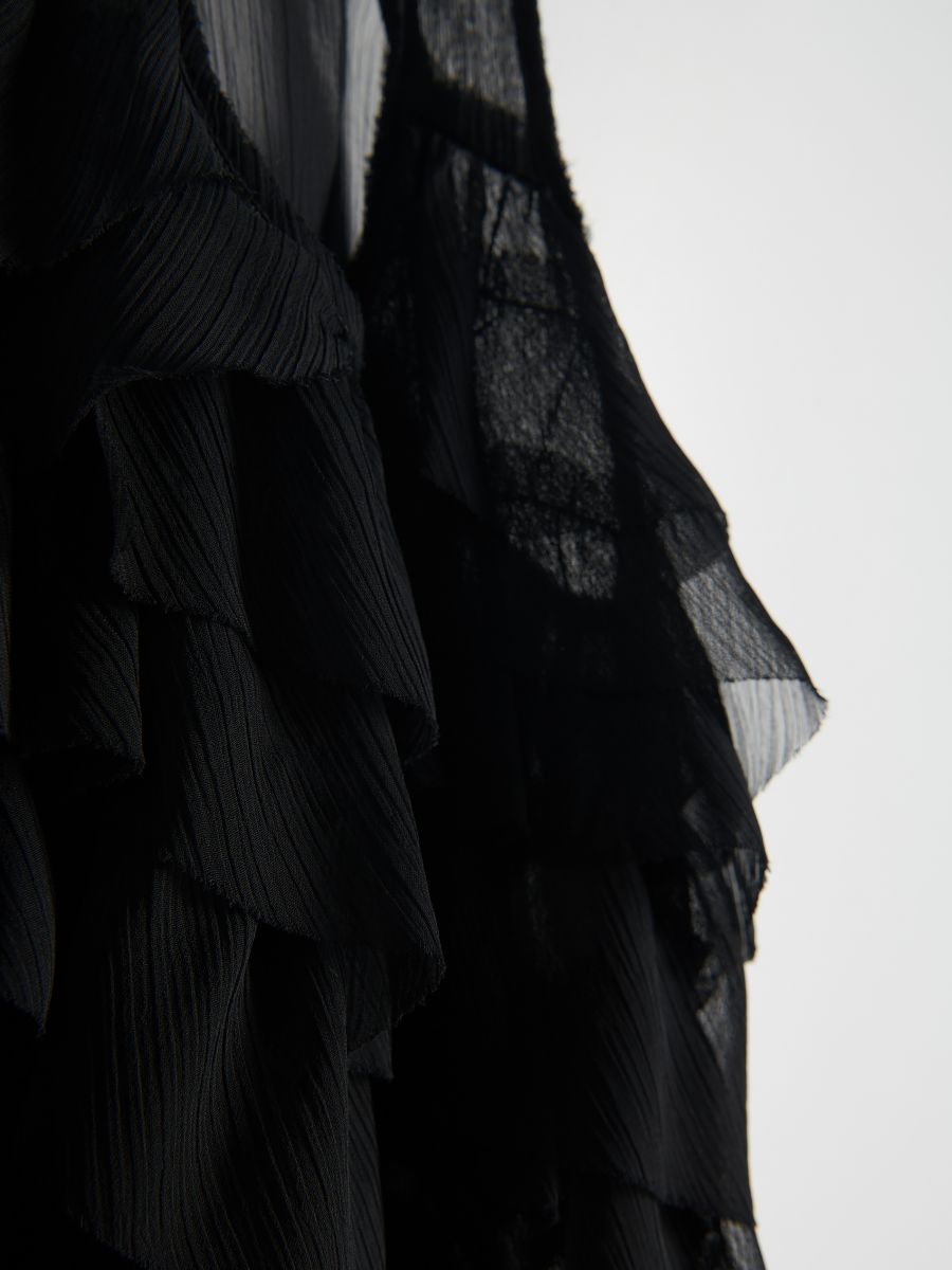 Ruffle top - black - RESERVED - 4