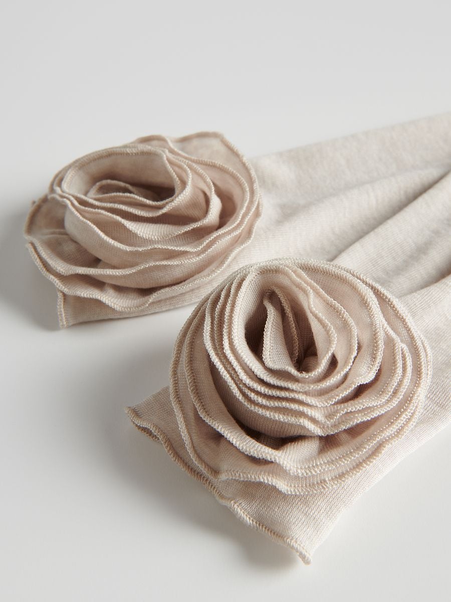 Longsleeve with rose print - beige - RESERVED - 6