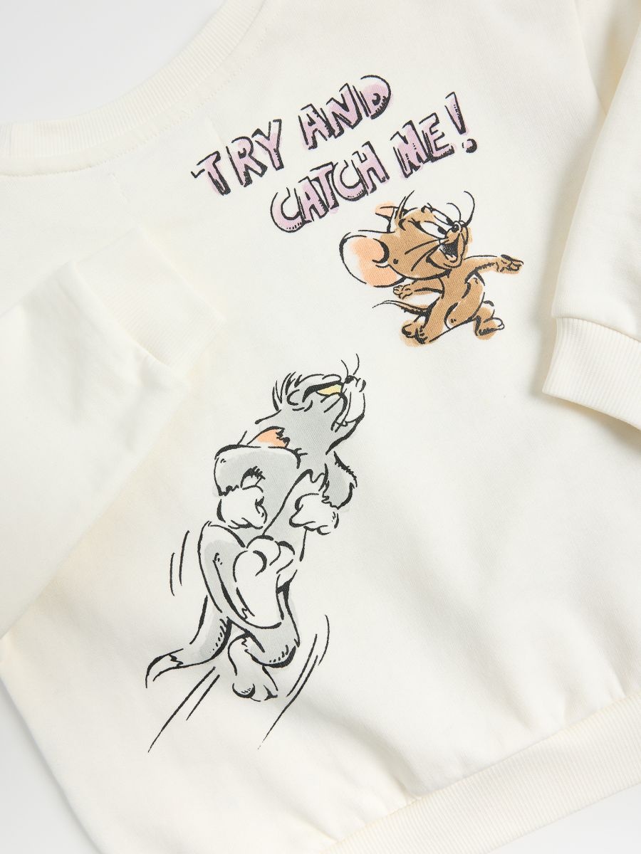 Pulover Tom & Jerry - kremna - RESERVED - 3