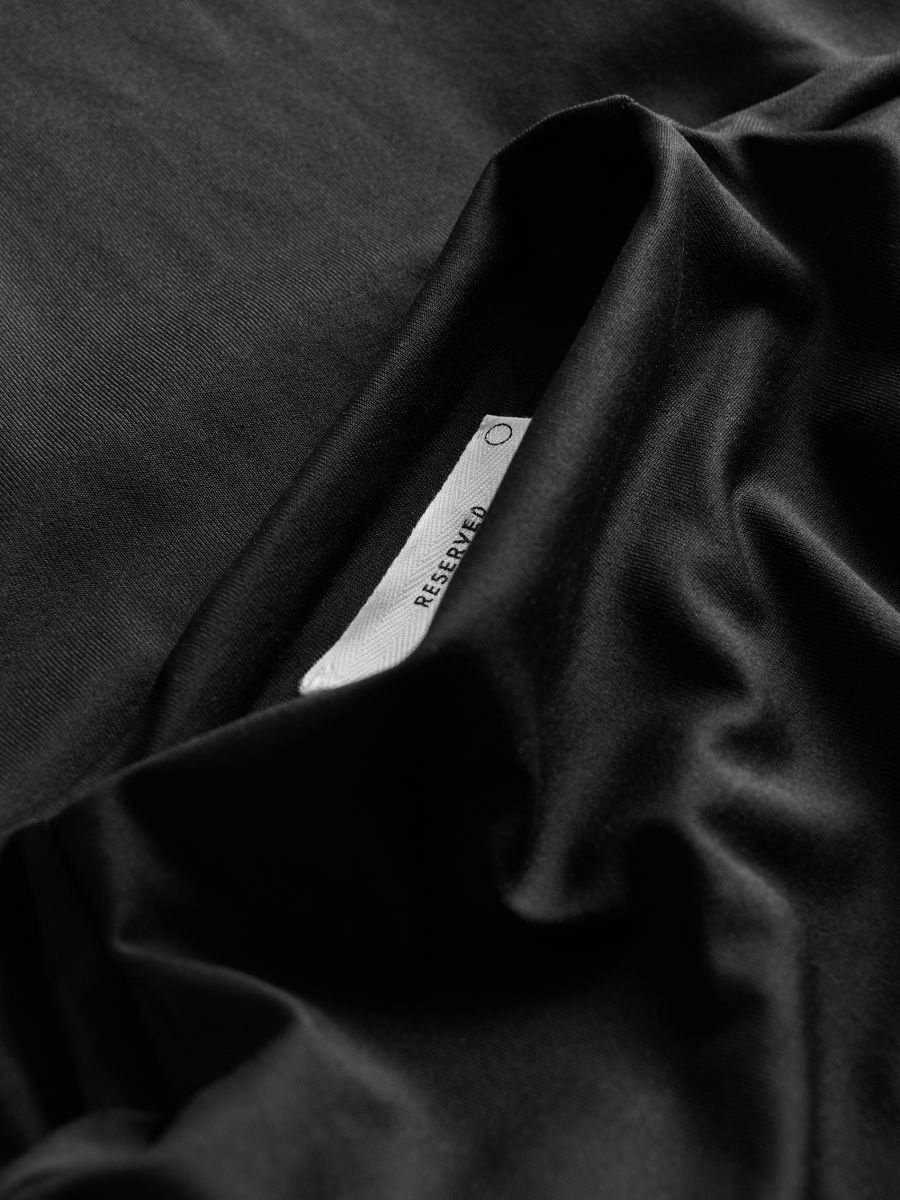 Smooth long-sleeve top - black - RESERVED - 2