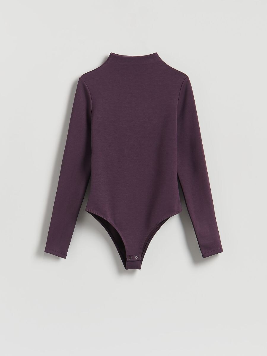 Body z modalem - ciemnofioletowy - RESERVED