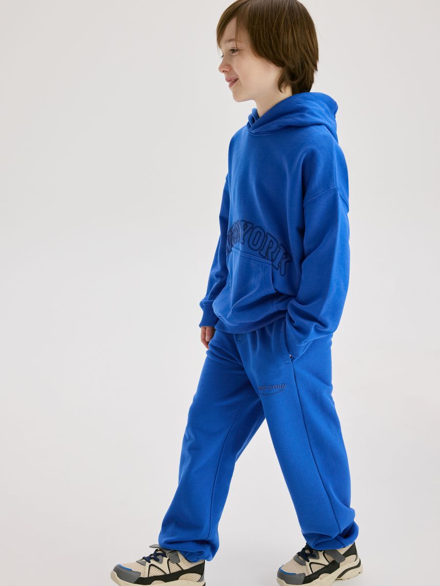 Pamučne jogger pantalone - plava - RESERVED - 3
