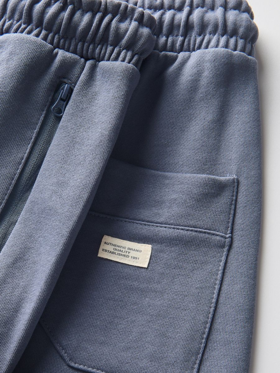 Pamučne jogger pantalone - plava - RESERVED - 2